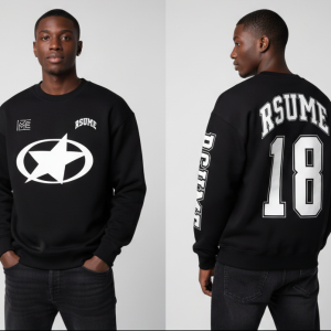 rsume white star sweater