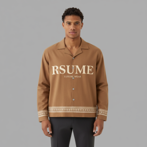 rsume tan luxury hawaii shirt